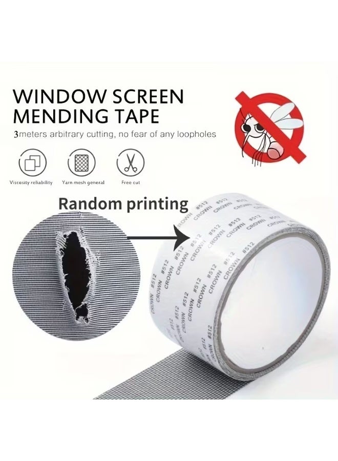 ALMASI Screen Repair Tape for Windows and Doors - Adhesive Mesh Patch Roll for Fixing Holes and Mosquito Netting - Window Screen Repair, Mosquito Net Adhesive, Screen Mesh Repair Tape, Insect Protection, Household Utilities, Window Shield Repair. - Image 3